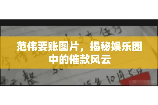 范伟要账图片，揭秘娱乐圈中的催款风云