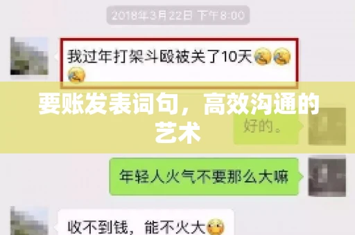 要账发表词句，高效沟通的艺术