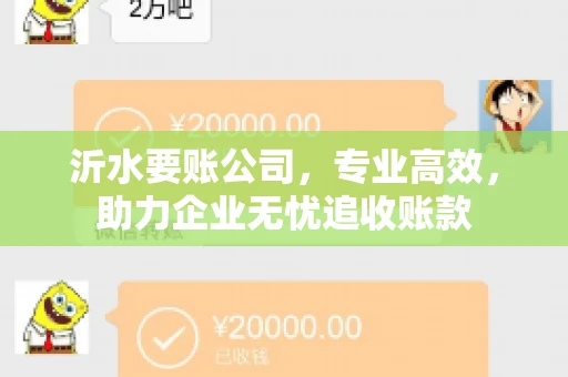 沂水要账公司,专业高效,助力企业无忧追收账款 沂水要账公司,专业高效,助力企业无忧追收账款
