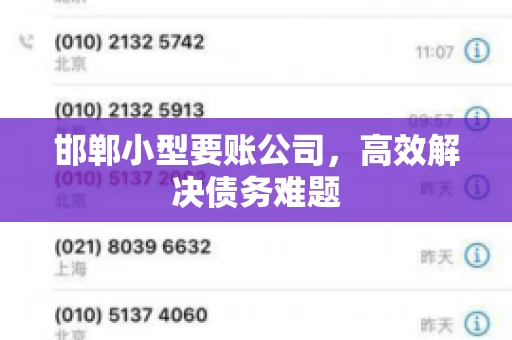 邯郸小型要账公司，高效解决债务难题
