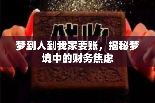 梦到人到我家要账，揭秘梦境中的财务焦虑