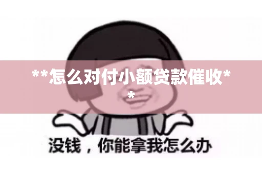**怎么对付小额贷款催收** **怎么对付小额贷款催收**