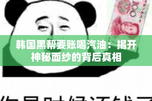 韩国黑帮要账喝汽油：揭开神秘面纱的背后真相