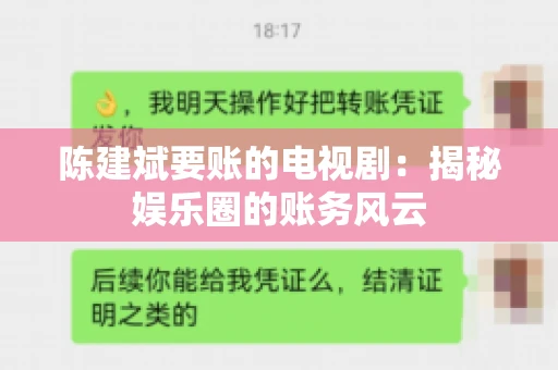 陈建斌要账的电视剧：揭秘娱乐圈的账务风云