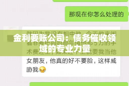 金利要账公司:债务催收领域的专业力量 金利要账公司:债务催收领域的专业力量