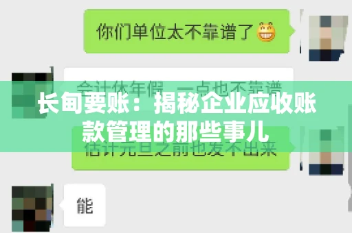 长甸要账：揭秘企业应收账款管理的那些事儿