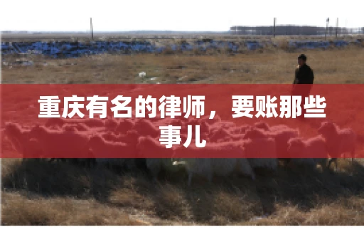 重庆有名的律师，要账那些事儿