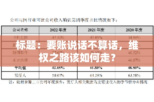 标题：要账说话不算话，维权之路该如何走？