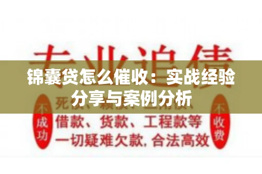锦囊贷怎么催收：实战经验分享与案例分析