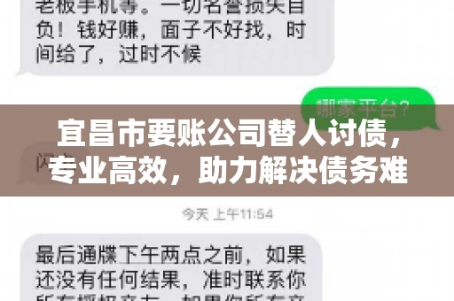宜昌市要账公司替人讨债，专业高效，助力解决债务难题