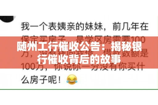随州工行催收公告：揭秘银行催收背后的故事